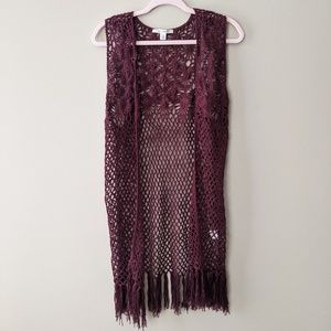 Long Crochet Vest
